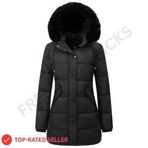 Long Waterproof Parka Winter Coat Ultra-Warm Windproof Snow Jacket Elegant